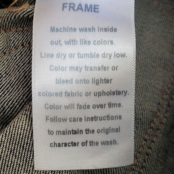 Frame Le Skinny de Jeanne Indiana Square distressed jeans size 26 - Picture 13 of 13